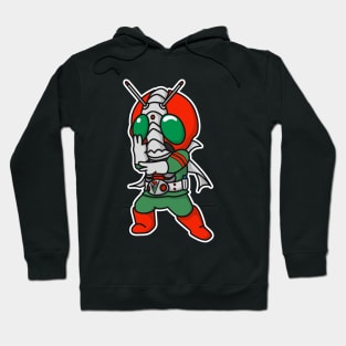 Kamen Rider V3 Chibi Style Kawaii Hoodie